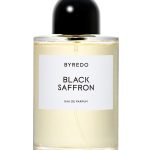 Byredo Black Saffron Eau de Parfum bottle front view luxury fragrance