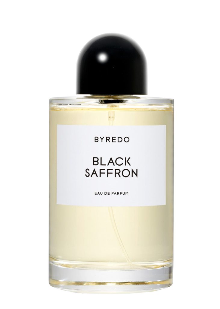 Byredo Black Saffron Eau de Parfum bottle front view luxury fragrance