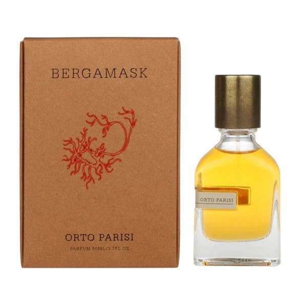 Orto Parisi Bergamask perfume bottle on a luxury background