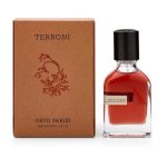 Close up of Orto Parisi Terroni Parfum highlighting premium cap and craftsmanship.