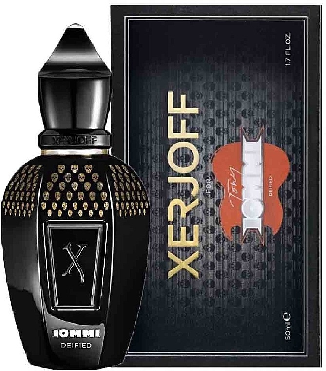 Xerjoff Tony Lommi Deified parfum bottle close-up premium design